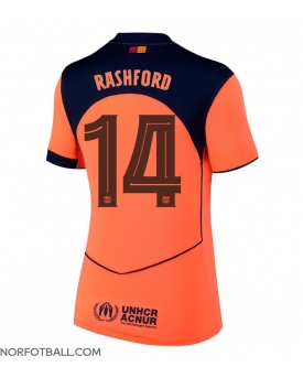 Billige Fotballdrakt Barcelona Marcus Rashford #14 Replika Tredjedrakt Dame 2025-26 Kortermet Billige Fotballdrakt Barcelona Marcus Rashford #14 Replika Tredjedrakt Dame 2025-26 Kortermet